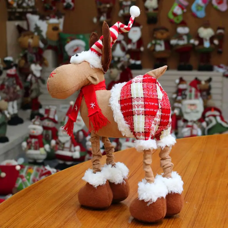 Рождественский олень кукла лося дисплей окна украшения рабочего стола орнамент