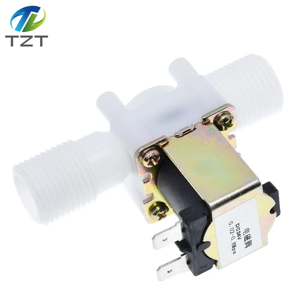 Пластиковый электромагнитный клапан 1/2 дюйма 12 В 24 220