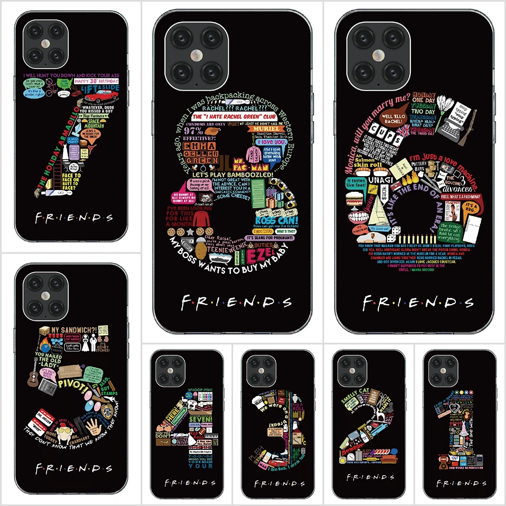 

For One Plus 8 Pro 8T 7T Pro 7 6T Z 5G Nord N10 5G N100 Case Soft Tpu Print Friends TV Back Cover Protective Phone Cases
