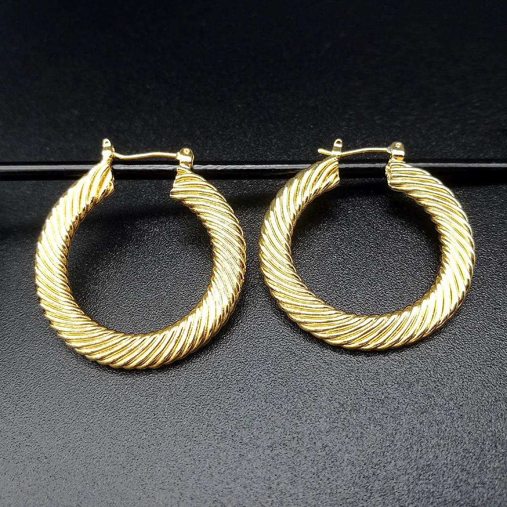 Eogoe новый дизайн модные блестящие круглые большие серьги для женщин и девочек