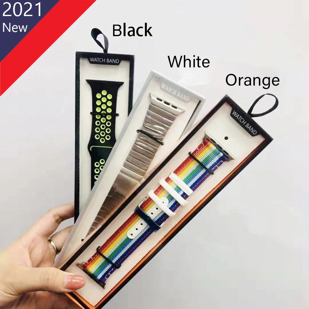 

Simple Gift Box Apple Watch Strap Packaging Box Series Leather Silicone Milanese Strap Paper Christmas Packaging Box