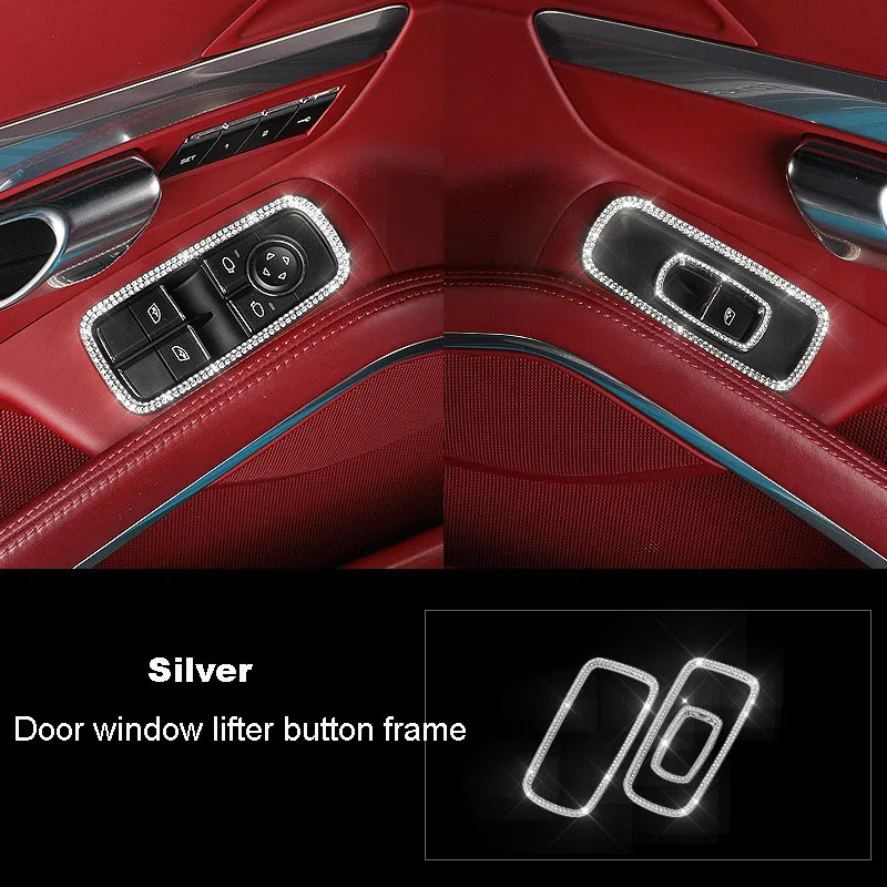 Автомобильный Стайлинг серебряное рулевое колесо громкое кольцо оконная Кнопка