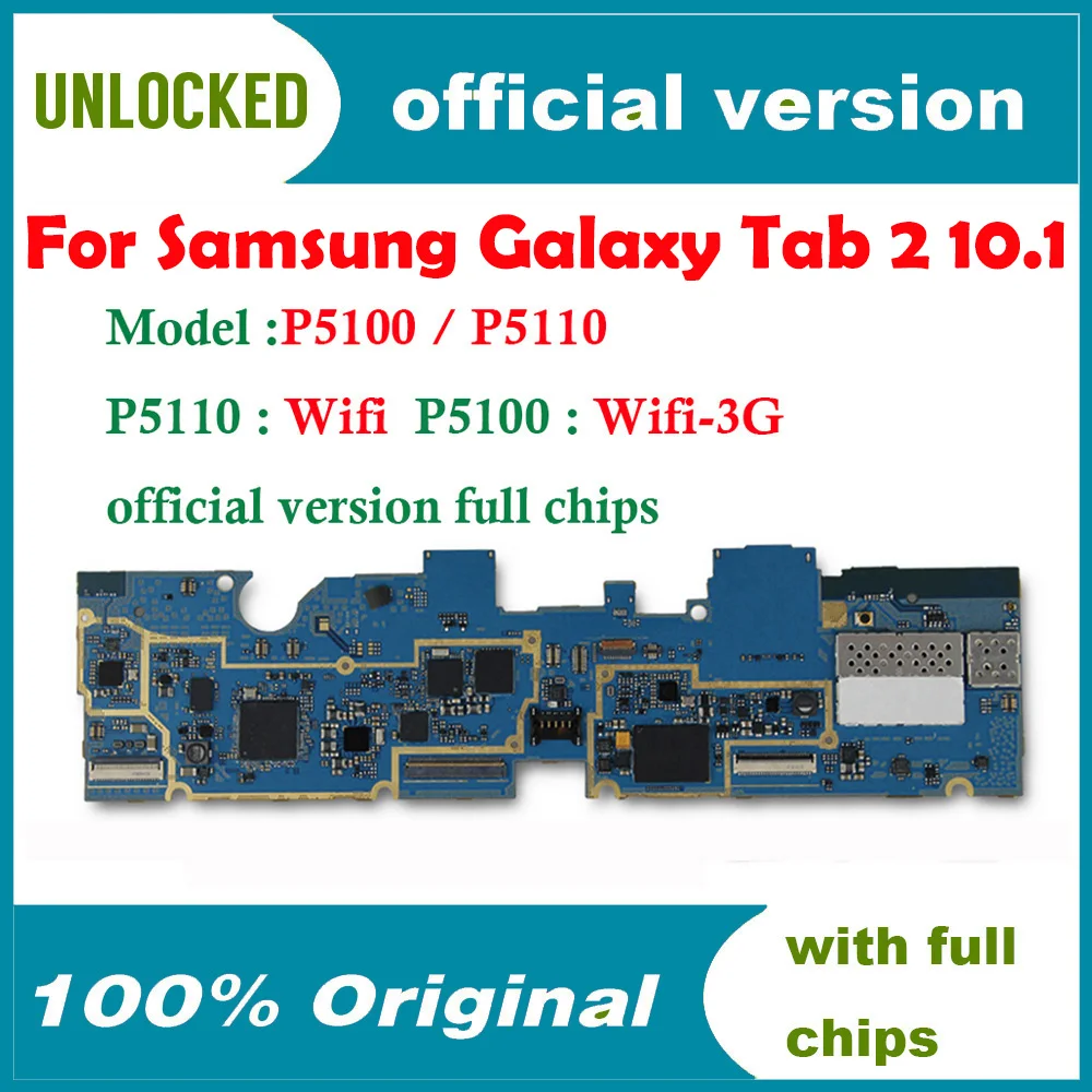Материнская плата для Samsung Galaxy Tab 2 10 1&quot P5100/P5110|Антенны мобильных телефонов| |