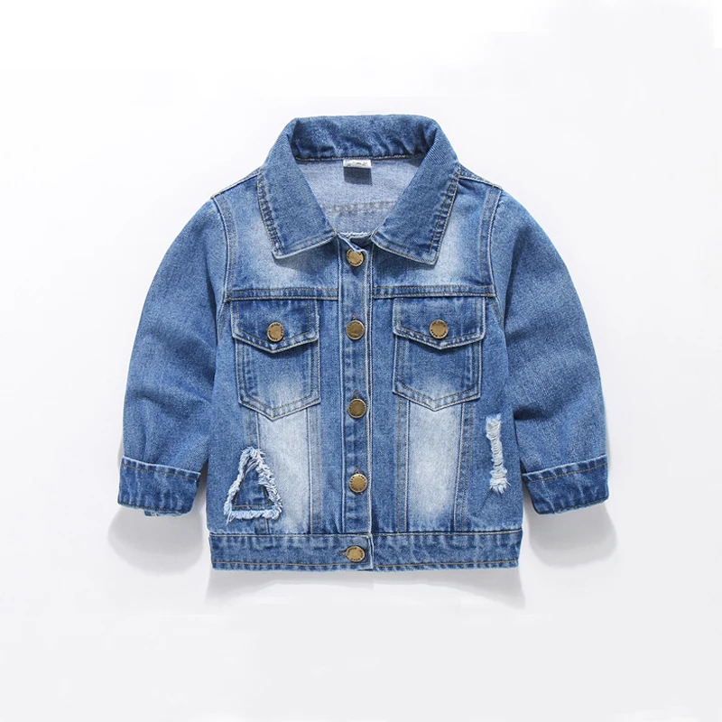 IENENS 2-7Y Baby Boy Classic Cowboy Coats Tops Autumn Kids Boys Denim Outerwear Clothes Children Girl Causal Jackets | Детская одежда и