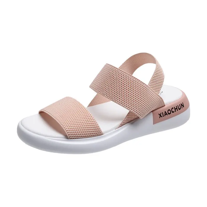 

Women's sandals women's summer 2021 new student flat bottomed versatile thick bottomed sports sandals sandal platform
