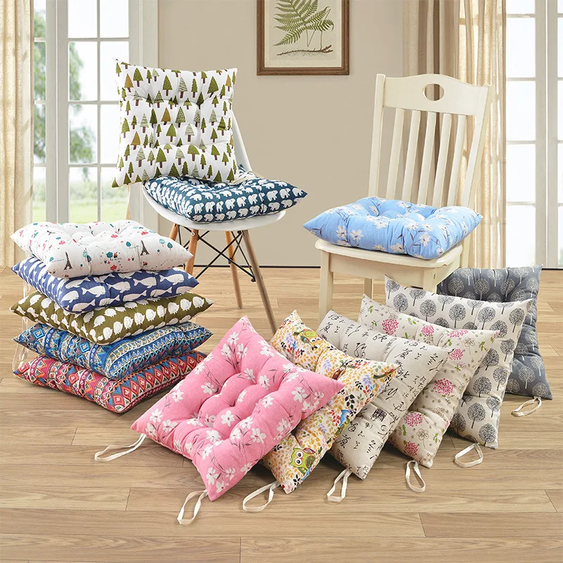 

Cotton Linen Cushion Chair Cushion Thicken Chair Cushion Student Stool Cushion Seat Cushion Futon Office Chair