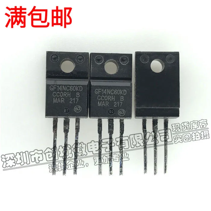

5 шт./лот GF14NC60KD MOS N 14A/600V IGBT TO-220F