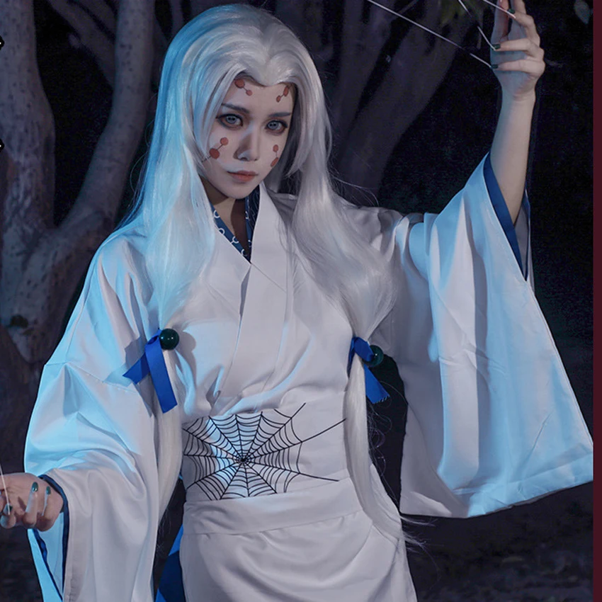 Женский костюм для косплея кимоно из м/ф рассекающий демонов с татуировками