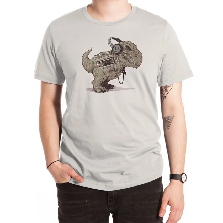 Тираннозавр Walkman футболка динозавры dinos T rex тираннозавр рекс walkmen dead technology смешной