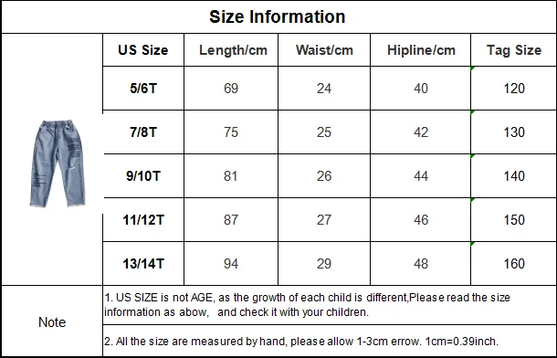 

Teen Girls Jeans Fashion Holes Harem Pants for Teenage 8 10 12 years 2020 New Spring Fall Children Outfit