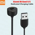 100% Оригинальный зарядный кабель Xiaomi Mi Band 6 магнитное зарядное устройство USB для передачи данных Xiaomi Mi Band 6 5 выделенный кабель смарт-Аксессуары
