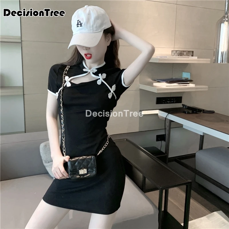 

2021 chinese dress elegant women qipao dress vintage elegant chinese style side split hollow out cheongsam sexy party dress