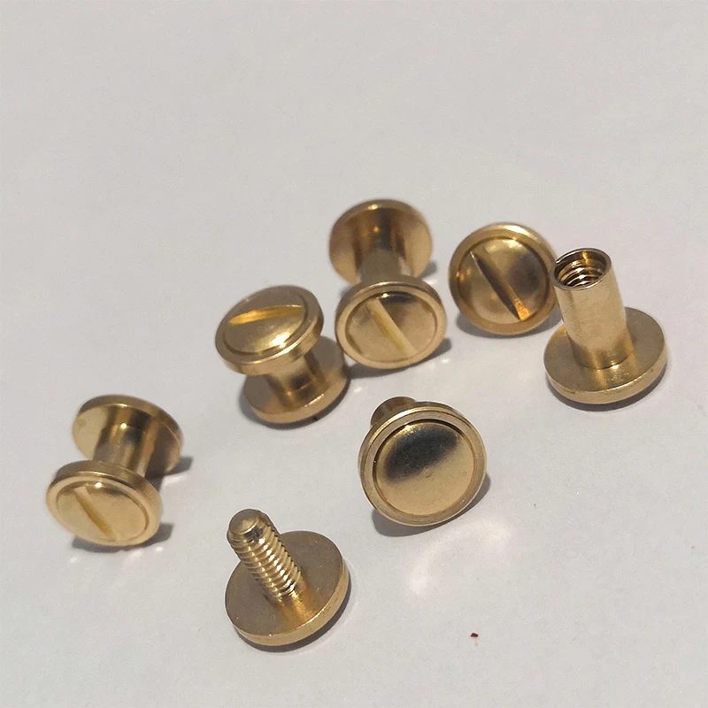 Комплект винтов из латуни с заклепками в стиле Chicago Arc 1 шт. кошелек сумка ремень