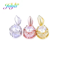 juya diy jewelry findings metal clips pinch bails accessories for crystals agate pearls jewelry making