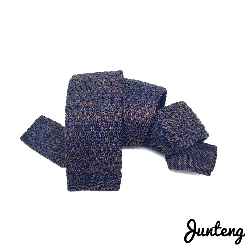 Модный мужской вязаный галстук разноцветные узкие тонкие тканые простые