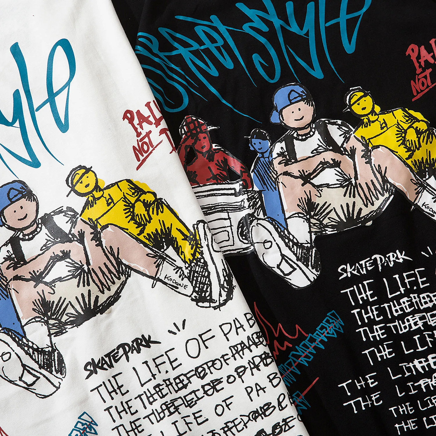 Мужская футболка с коротким рукавом и принтом граффити в стиле Харадзюку | одежда