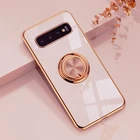 Роскошный чехол с покрытием для Samsung Galaxy S10 S20 S21 Note 20 10 Plus 9 FE Note9 A52 A72 A42 Note10, мягкие пластиковые чехлы для телефонов