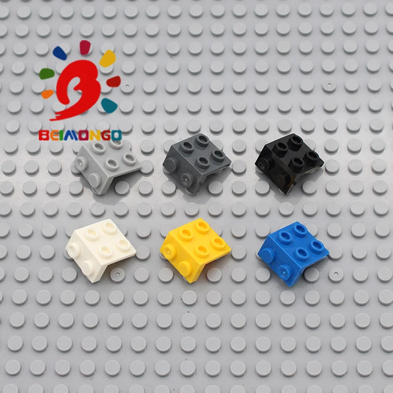 Бесплатная доставка! BEIMONGO строительные блоки угловая пластина 1x2/2x2 100 шт