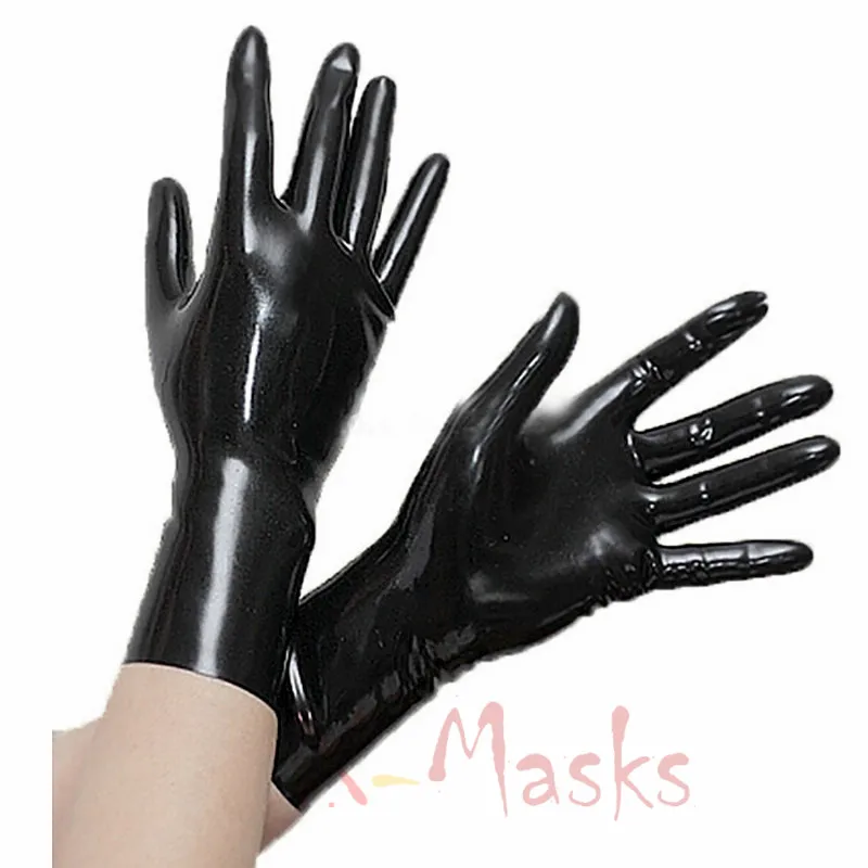 Анатомические женские перчатки с капюшоном секс маска ручная работа черный