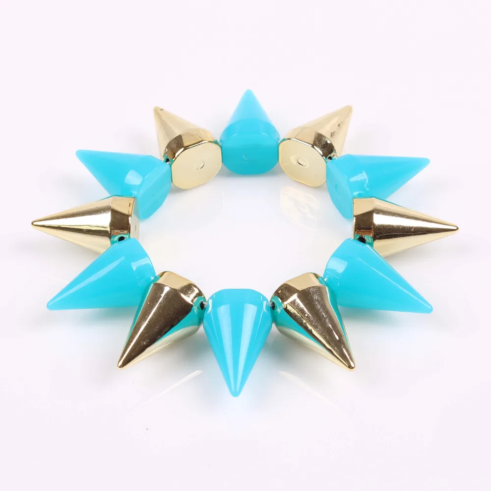 Модные корейские Стрейчевые браслеты с шипами украшения заклепками для девочек