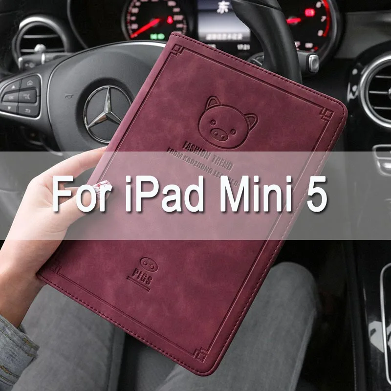 For iPad mini 5 Магнитная откидная крышка для iPad Air Air2 Mini 1 2 3 4 чехол для планшета для нового iPad 9,7 a1893 Ретро чехол для iPad 2/3/4 - Цвет: For iPad mini 5