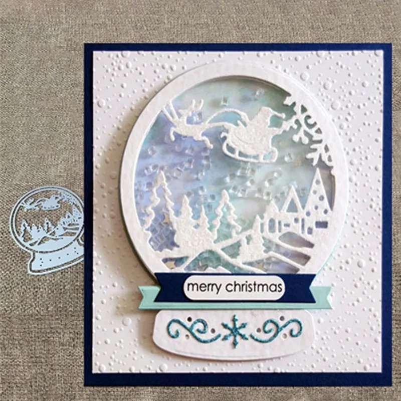 

Dropship Christmas Elk Sleigh Metal Cutting Dies For DIY Scrapbooking Album Papers Cards Decorative Crafts Embossing Die Cuts