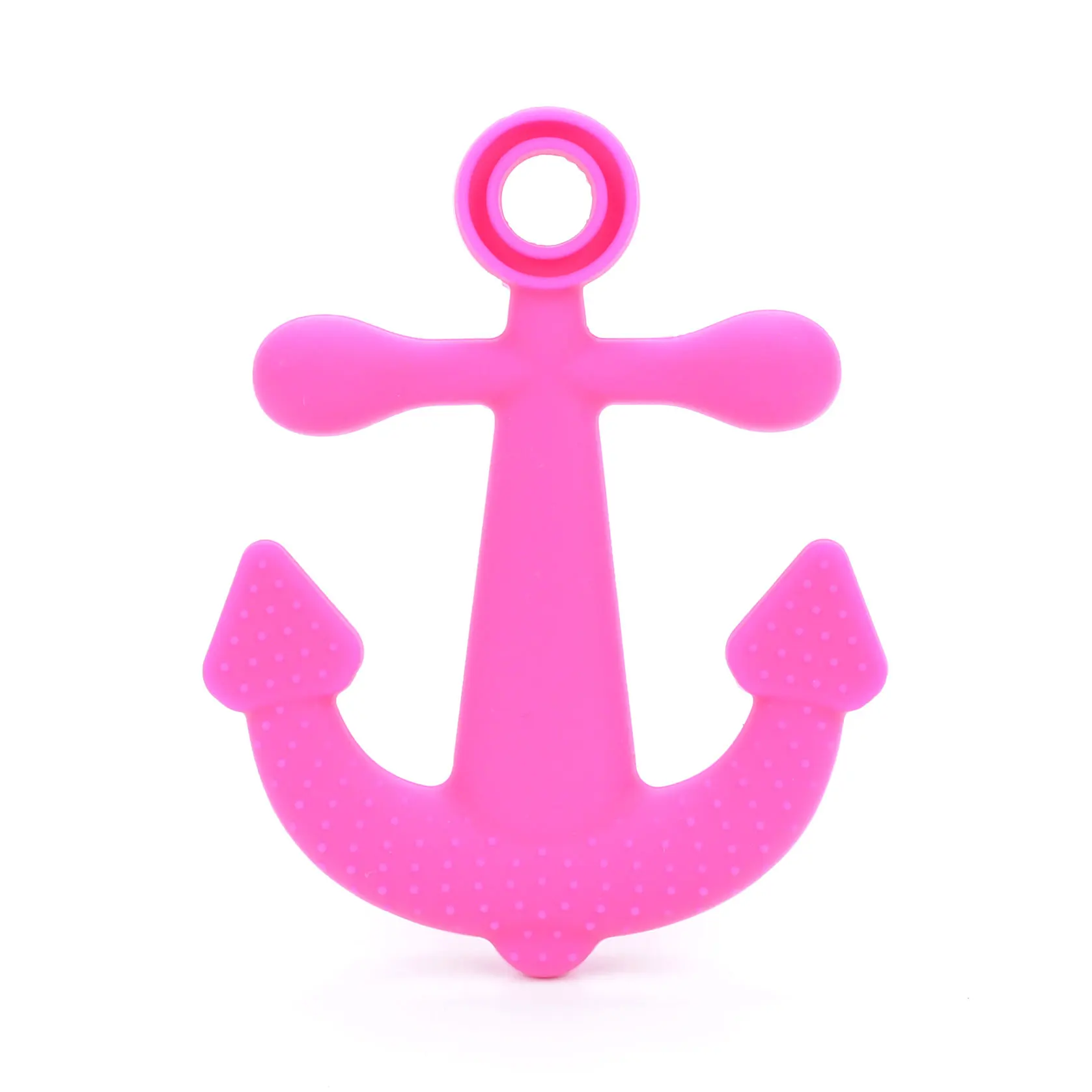 Anchor 04 1 шт., детский прорезыватель, мультяшный осьминог, морская лошадь, животные, соска, цепочка, ожерелье, Пищевая силиконовая гитара, детский грызунок - Цвет: Anchor 04