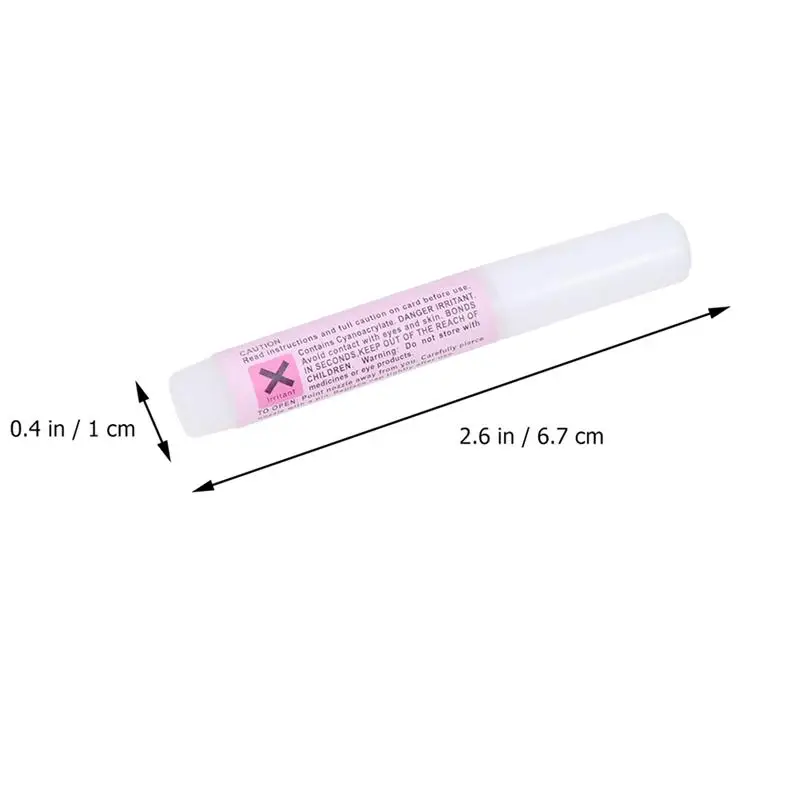 

50pcs 2g Professional Nail Glue Mini Beauty Nail Glue Nail Art Tips Glue Manicure Glue for Shop Home Salon (Pink)
