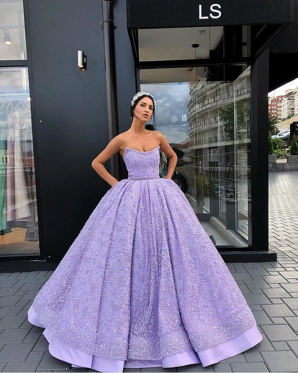 SWEMILE High Quality Long Lace Prom Dresses 2019 New Fashion Backless Party Dresses Vestido De Festa Longo