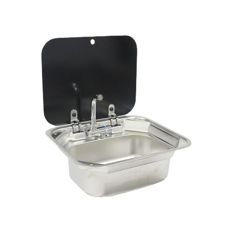 Фургон на колесах или лодка раковина из нержавеющей стали для мытья рук со