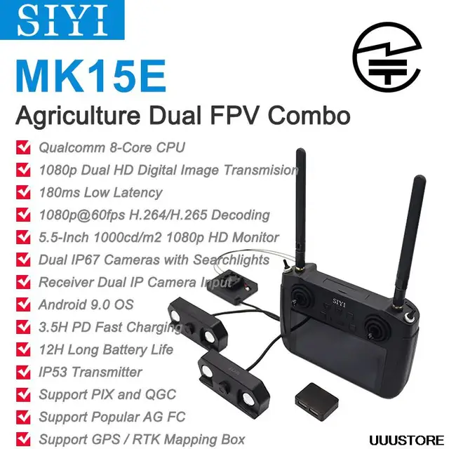 SIYI MK15E AG Agriculture Dual FPV Combo