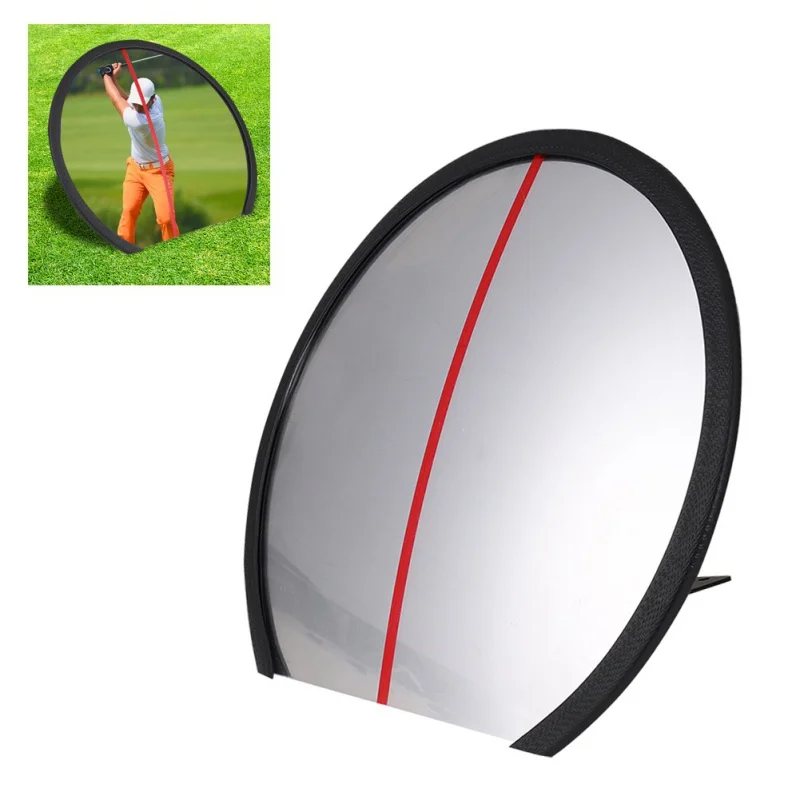 

Practice Golf Driving Range Full Swing Mirror Posture Correction Mirror Training Aid for Outdoor Golf Training Aids