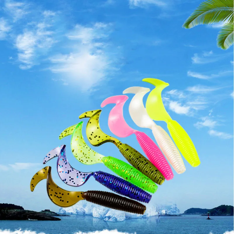 Мягкая приманка в виде хвоста 6 5 см для джигггинга бионическая мягкая Червовая