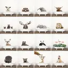 RUOPOTY картина по номерам Ванна Животные расписанную Наборы полотно картинки Жираф Король Лев домашнего украшения ручной работы подарок