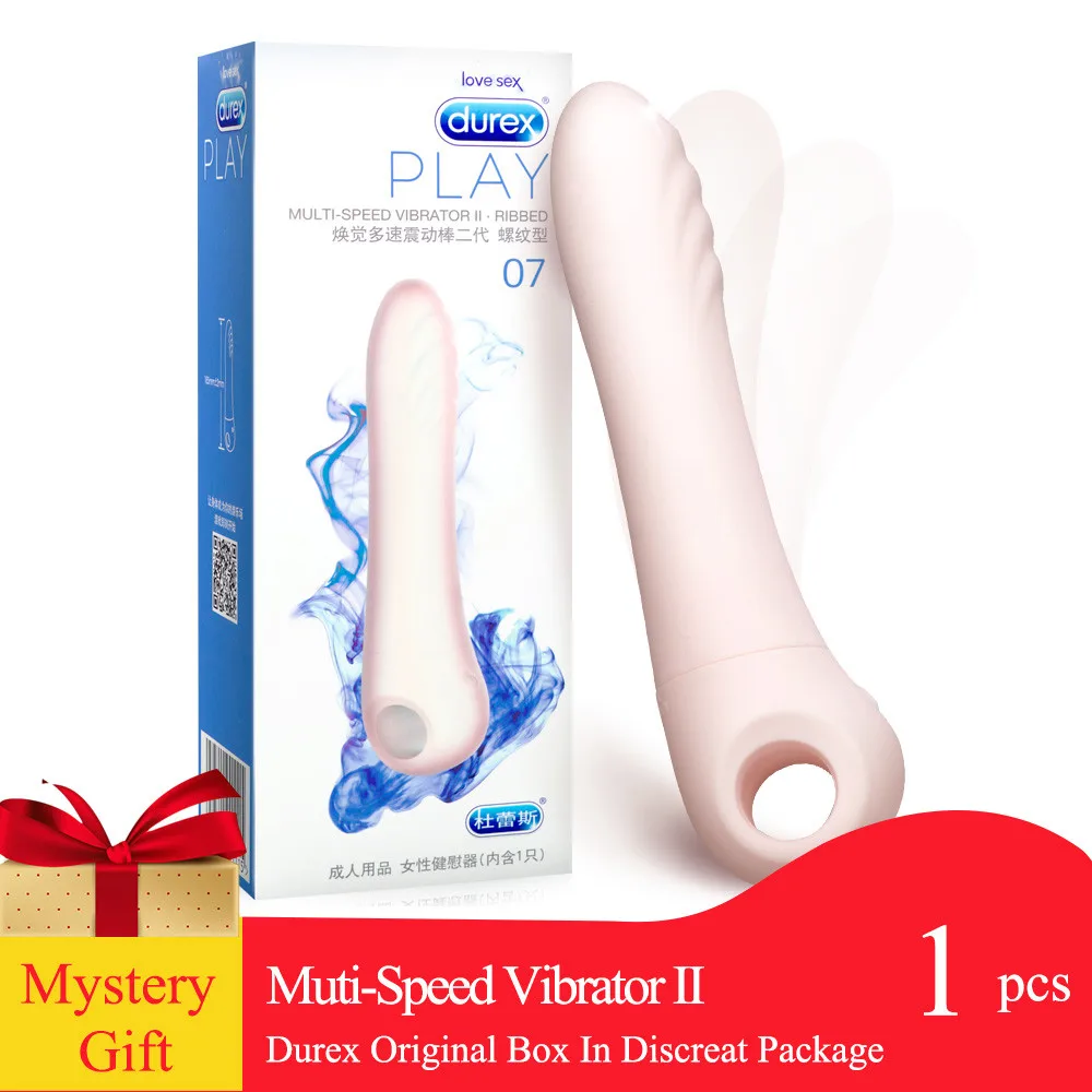Ребристый фаллоимитатор Durex многоскоростной вибратор для стимуляции точки G