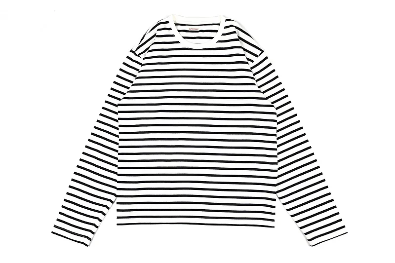 

2020 Spring Autumn Kapital Striped Long Sleeve T-shirt Men Women Couple 100% Cotton T Shirt Casual Oversize Tee