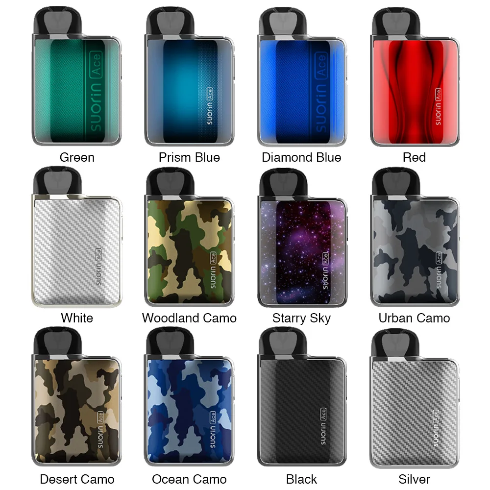 NEW Original Suorin ACE Pod Kit 1000mAh Battery &amp 2ml Cartridge 1.0ohm Coil Electronic Cigarette Vape vs Argus Air | Электроника