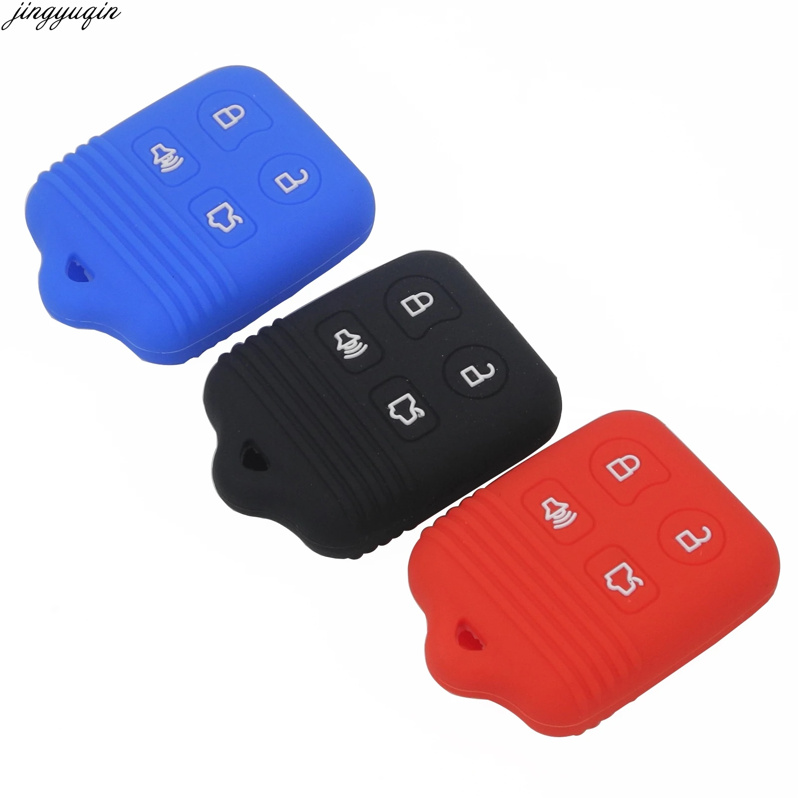 

Bilchave силиконовый чехол 4 Автомобильный ключ с кнопкой чехол для Ford Focus Freestye F150 F250 E150 Ranger Explorer ecoline Lincoln, Mercury