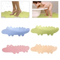 cute cartoon crocodile bath shower mat for children suction cup home bathroom carpets non slip tub pad bathtub foot mat supplies