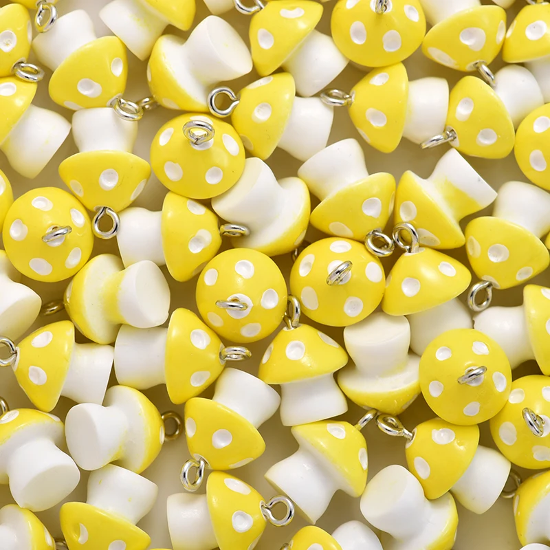 10 шт. подвески в виде грибов 6 цветов