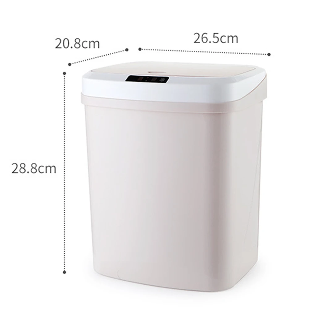 Intelligent Induction Motion Sensor Waste Bins Wide Opening Eco-Friendly Waste Garbage Bin Automatic Touchless Kitchen Trash Can