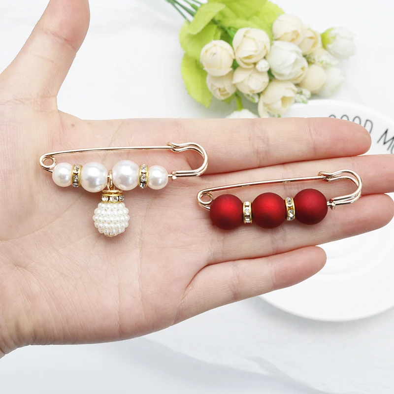 

Lady Wedding Brooch Luxury Imitation Pearl Brooch Pins Women Clothes Pins Bag Sweater Brooch