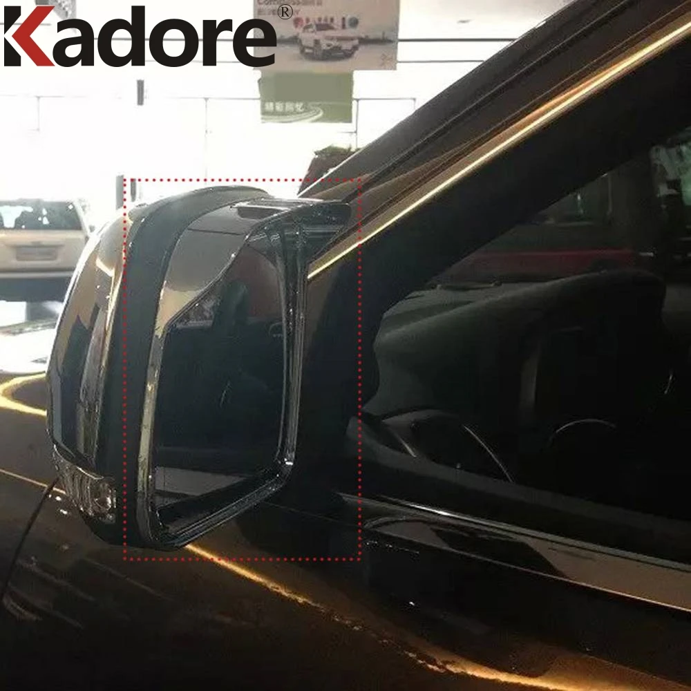 

For Jeep Grand Cherokee 2014 2015 2016 2017 2018 Chrome Rearview Mirror Rain Shield Sun Visor Shade Cover Trim Car Styling 2pcs