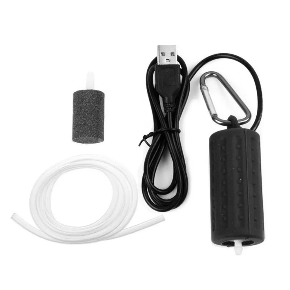 4 цвета миниатюрный аквариум с USB Oxygen Air аэрационный насос тихий бесшумный для