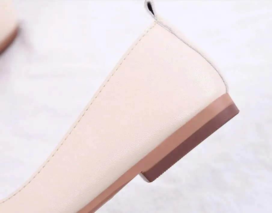 Удобные повседневные тонкие туфли с мягкой подошвой Туфли на плоской подошве