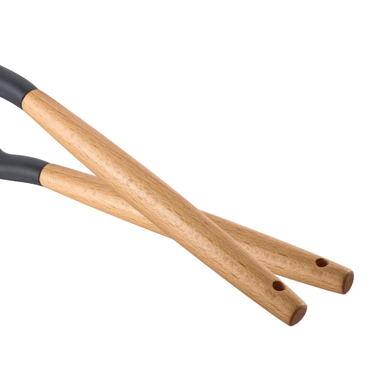 COOKING TOOLS WOOD HANDEL Silicone Kitchenware Utensils Resistant Non-Stick Cooking Kitchen Accessories | Дом и сад