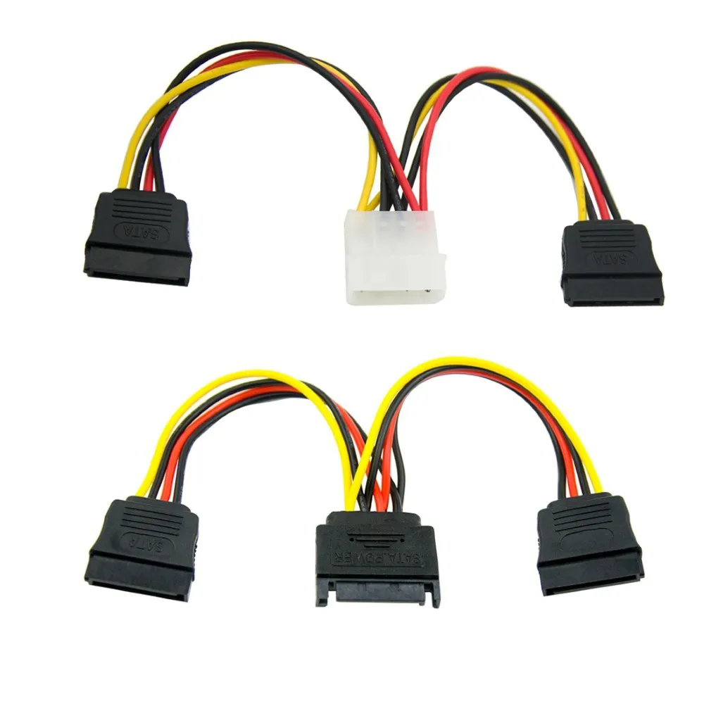 

Dual SSD Mounting Bracket Set 2.5 Inch to 3.5 Inch Solid State Drive Bracket with SATA Cable and Power Splitter Cable