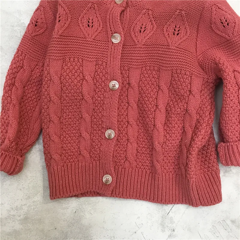 

2021 Spring New Girls Sweaters Full Sleeve Solid Casual O-Neck Fashion Clothes