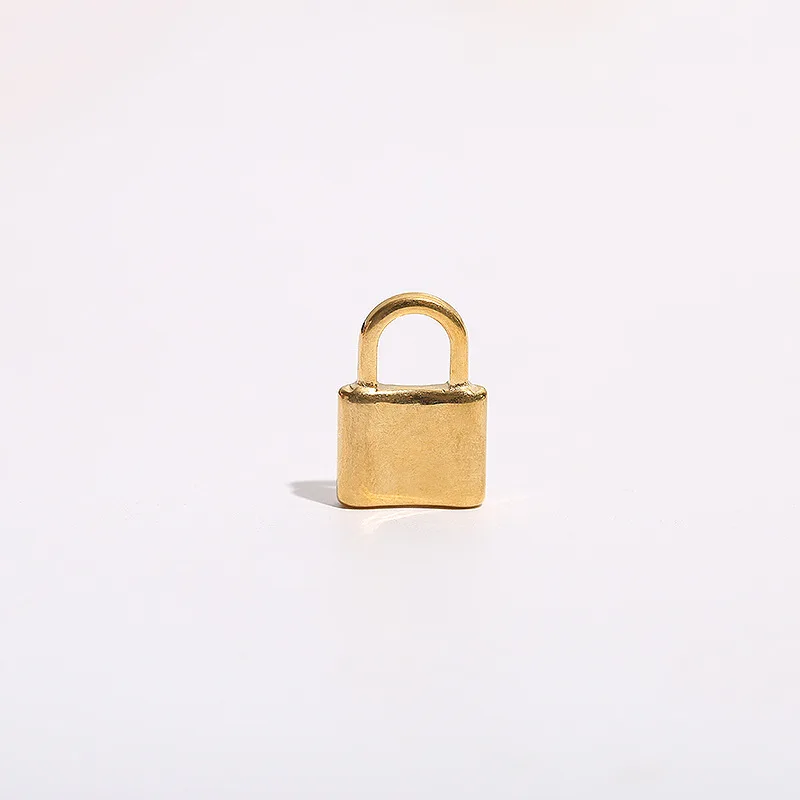 

Stainless Steel Padlock Pendant Charm For Jewelry Making DIY Accessories Necklace Making Mirror Polished Gold/Sliver Color 10pcs
