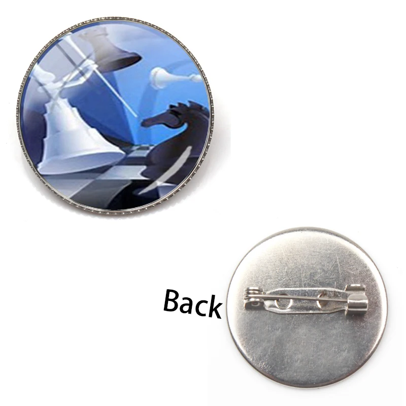 New Arrivals I Like The Chess Brooch Series Memories of Lovers Men and Women Pin Accessories | Украшения и аксессуары